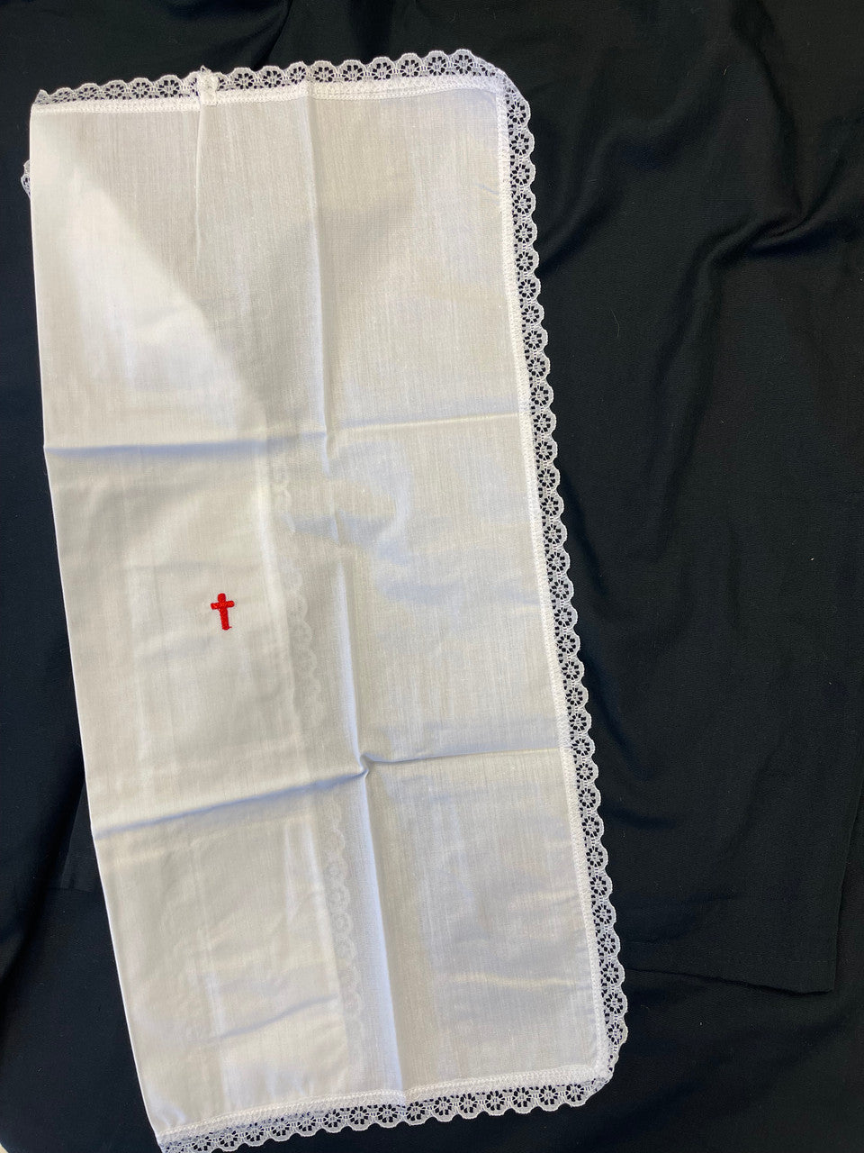 Red Cross  Mass Linens with Lace | 100% Cotton | All Styles