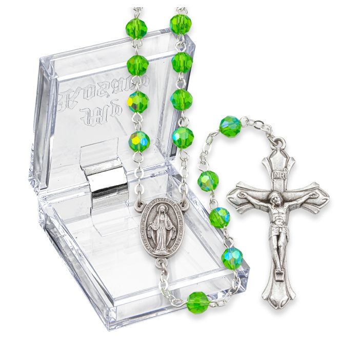 Aurora Borealis Birthstone Rosary