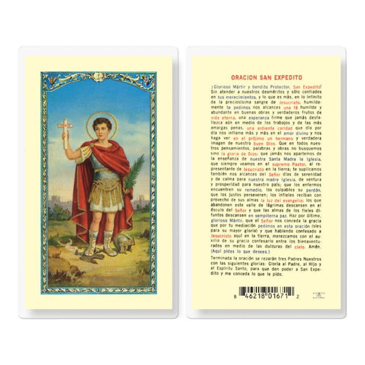 Oracion a San Expedito Holy Card