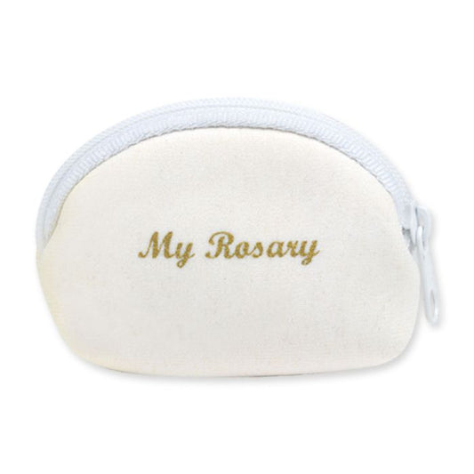 Gold Stamped Neoprene Rosary Case