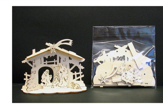 3.5" Laser Cut Nativity Set | Self Assembly | Great Gifts!