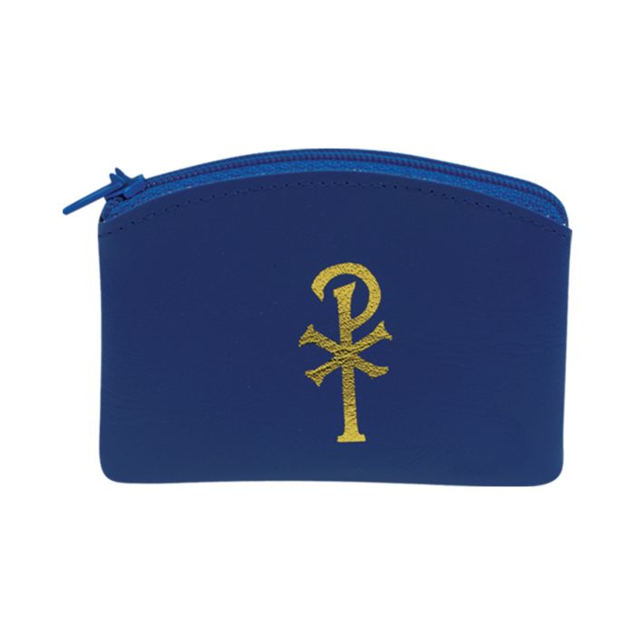 Calf Grain Vinyl Rosary Pouch
