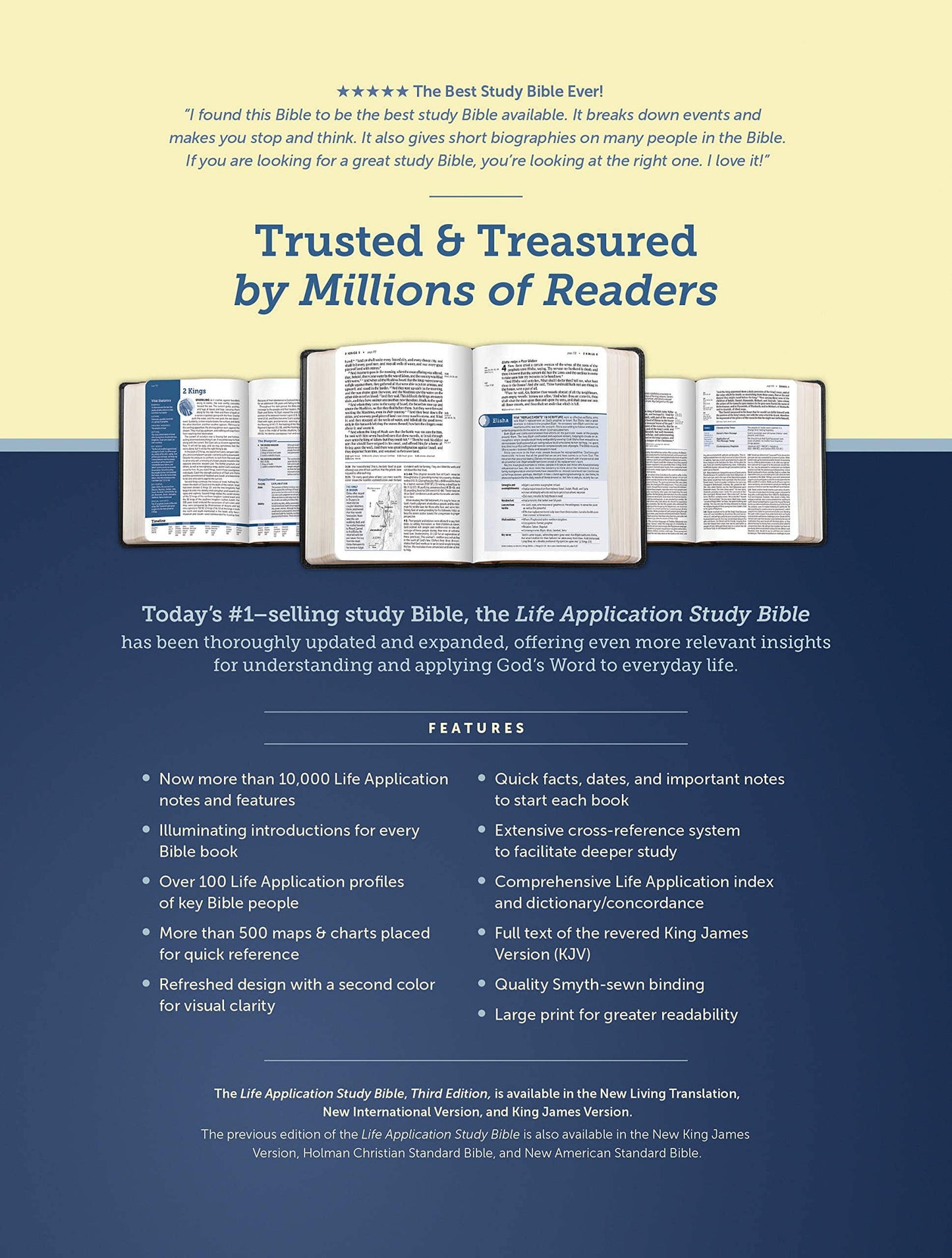 KJV Life Application Study Bible 3rd Edition | Large Print Hardcover