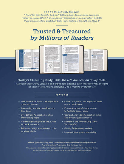 KJV Life Application Study Bible 3rd Edition | Large Print Hardcover