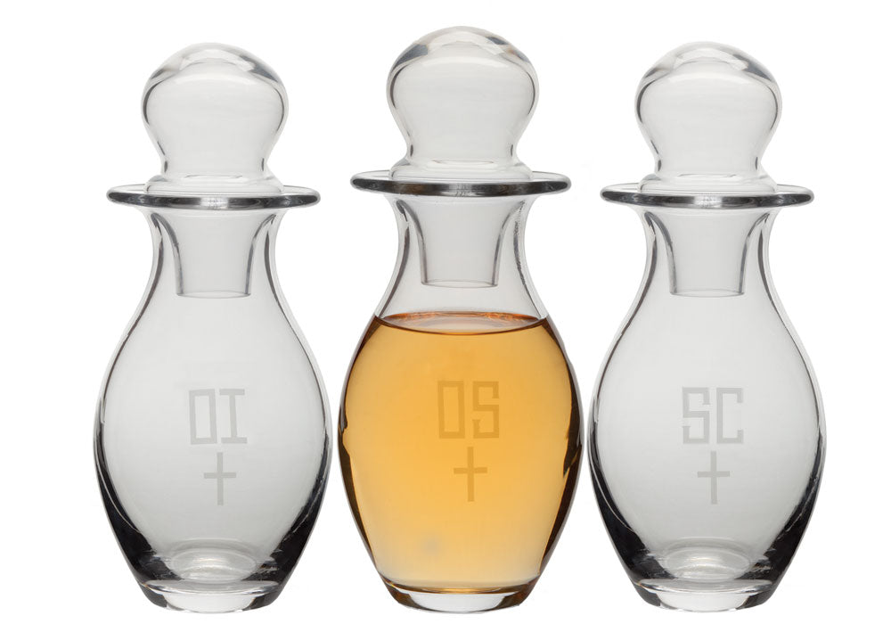 Crystal Chrismal Set - 10oz, 7-5/8"