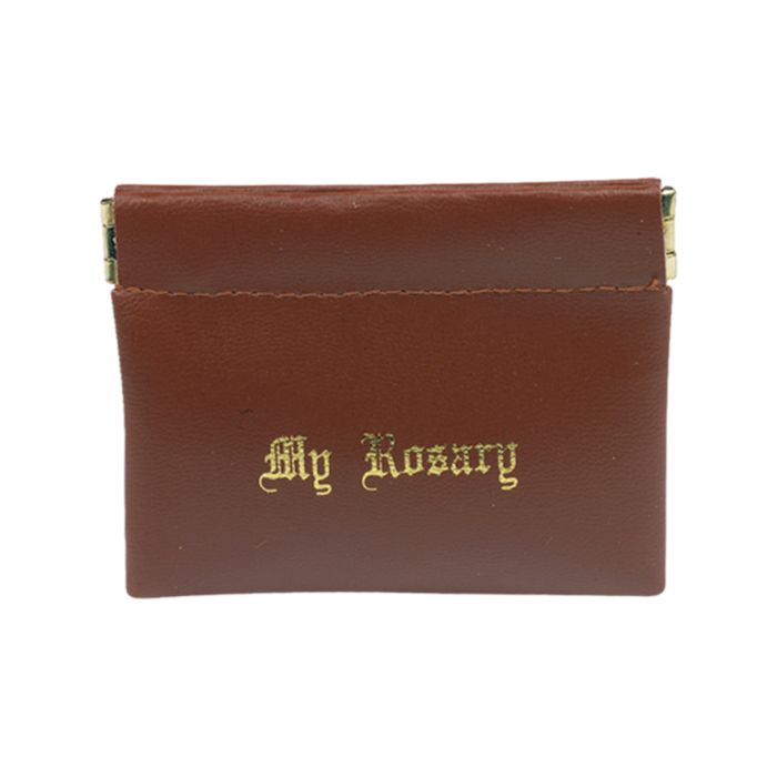 Vinyl Leatherette Squeeze Rosary Case