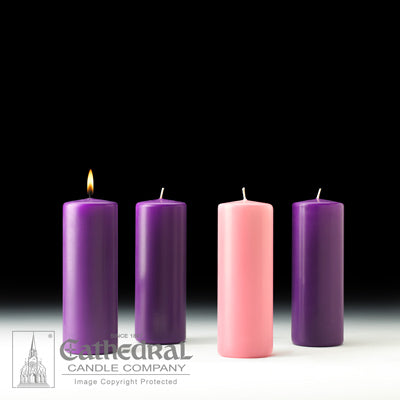 Advent Candle Church Sets | 51% Beeswax & Stearine | All Sizes & Colors