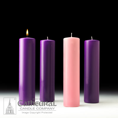 Advent Candle Church Sets | 51% Beeswax & Stearine | All Sizes & Colors