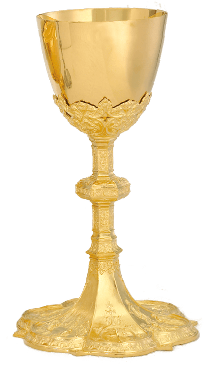QUICK SHIP | Gold Lined Chalice with Well Paten
