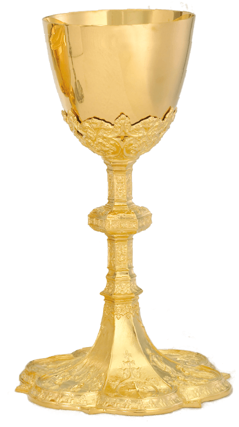 QUICK SHIP | Gold Lined Chalice with Well Paten