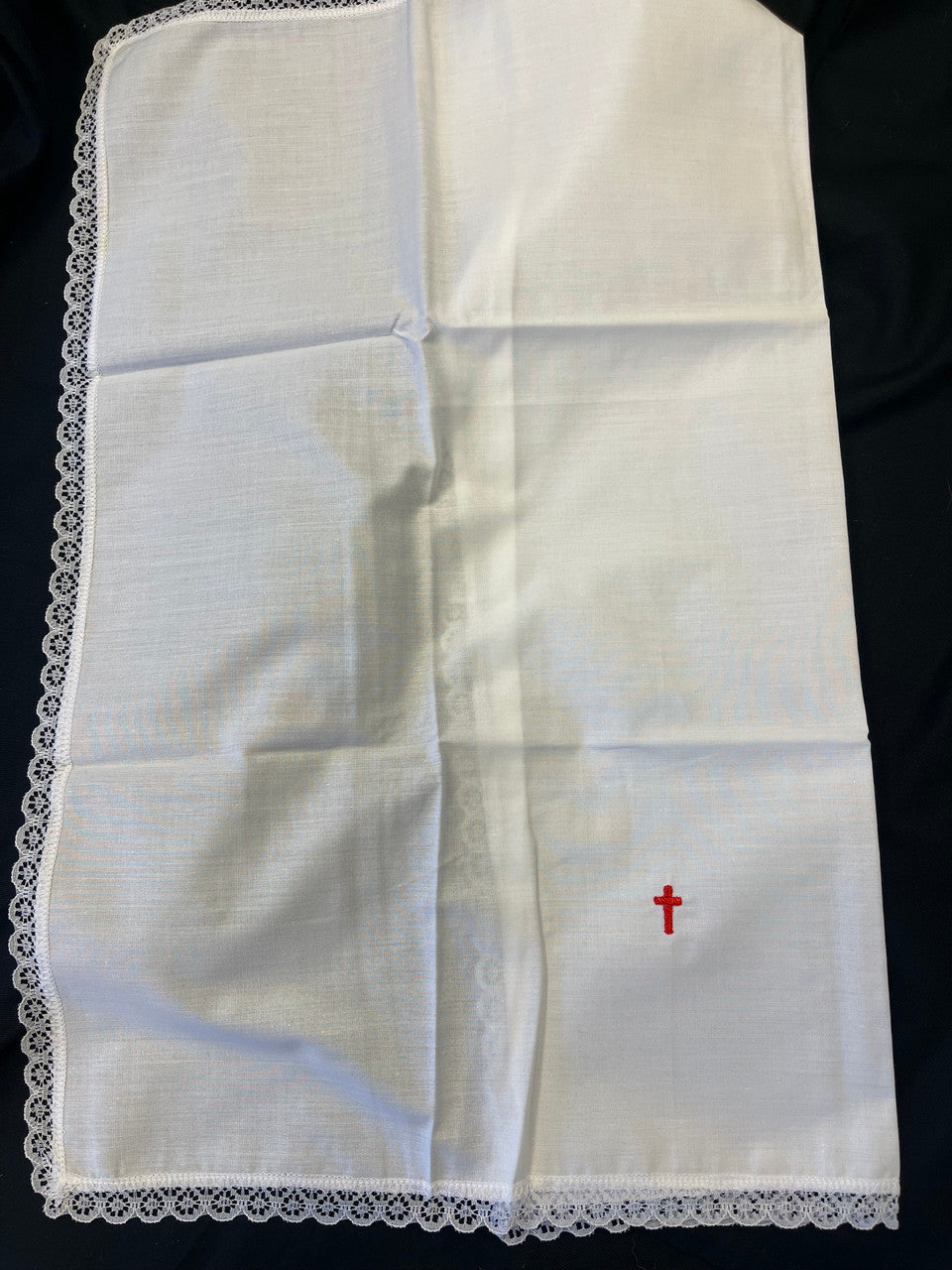 Red Cross  Mass Linens with Lace | 100% Cotton | All Styles