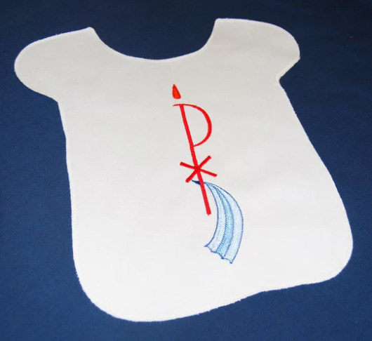 MDS Chi-Rho Baptismal Bib
