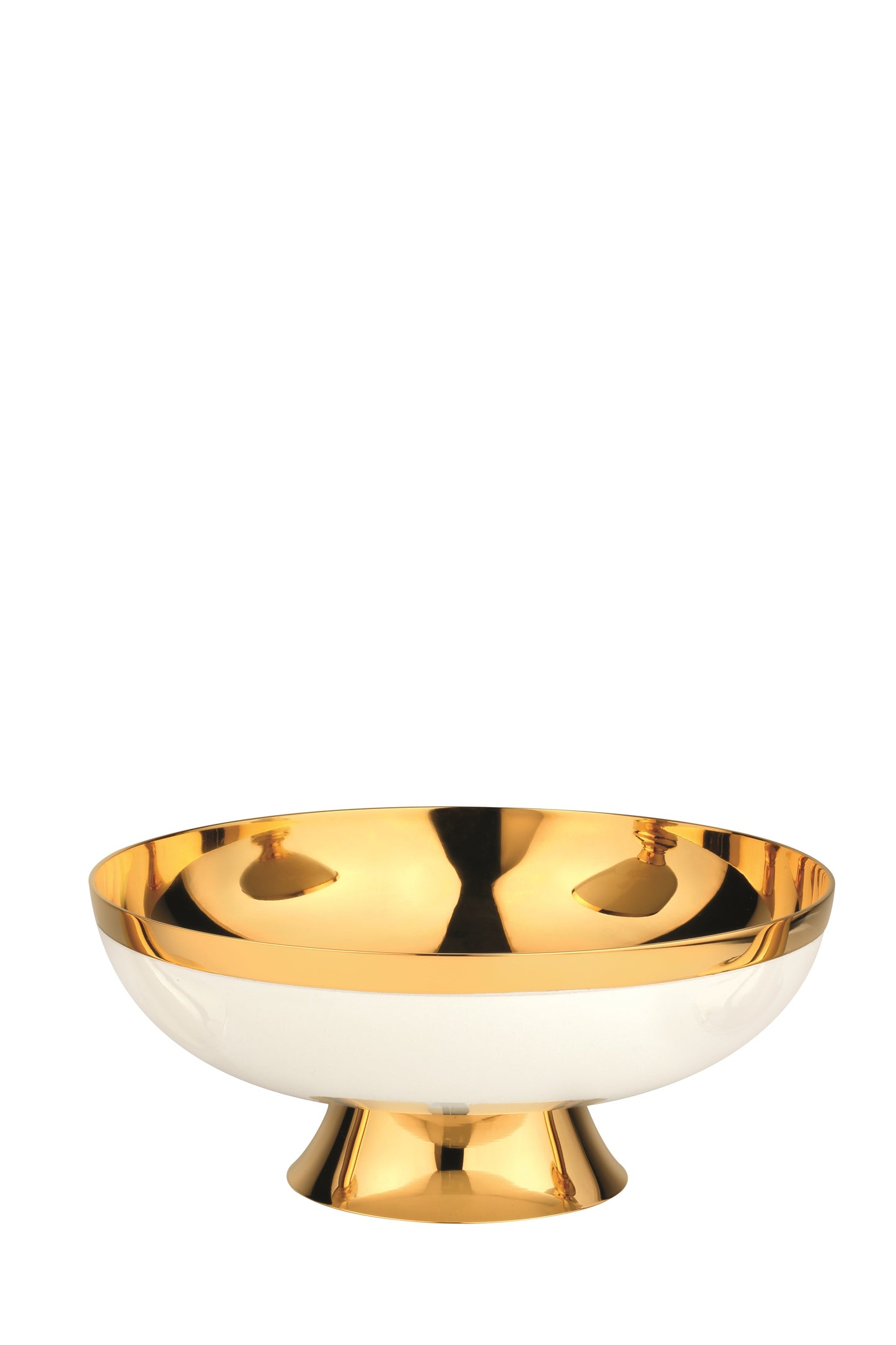#5382 Ivory Enamel Open Ciborium | 24K Gold-Plated