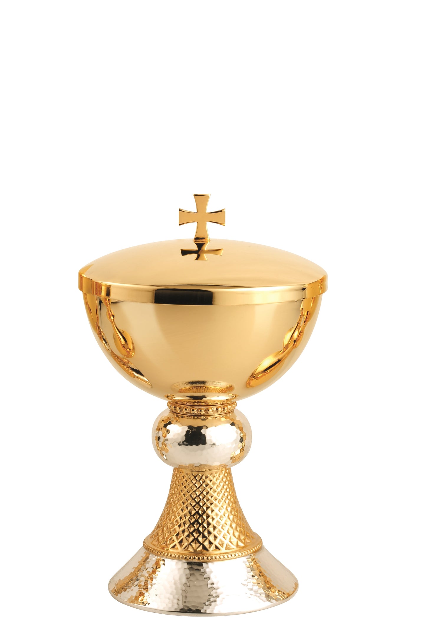 #2751 Hand-Hammered Traditional Covered Ciborium | Multiple Finishes Available