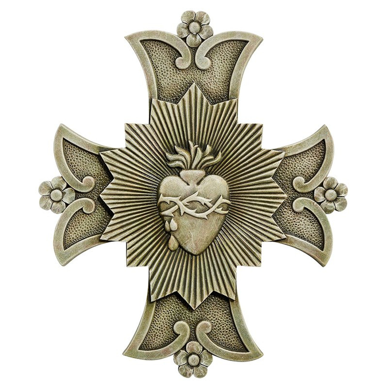 10" Sacred Heart Garden Plaque