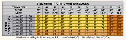 Lightweight Roman Clerical Cassock | 100% Polyester | Made In Italy