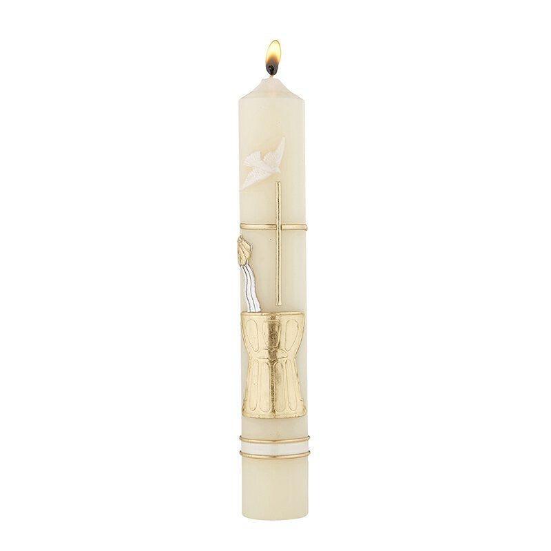 Decorative Baptismal Candles | Box of 4