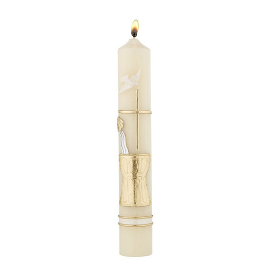 Decorative Baptismal Candles | Box of 4
