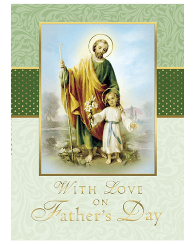 Father's Day Mass Card & Spiritual Bouquet Offering Envelope Kit | 100 Cards & 100 Envelopes