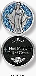 PT650 Hail Mary Our Lady of Grace Sparkle Token