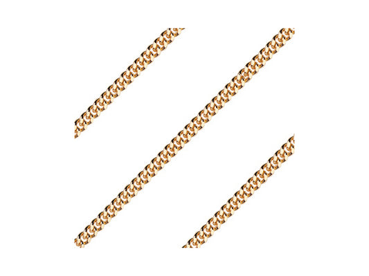 Gold Plated 24" Endless Curb Chain