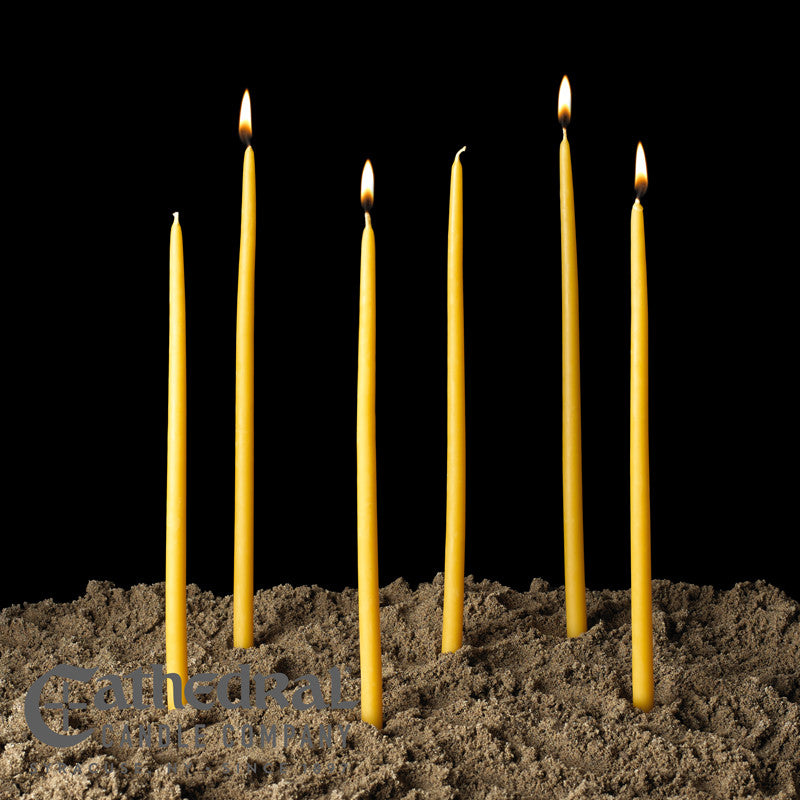 Devotional Tapers 100% Beeswax Unbleached | Multiple Sizes