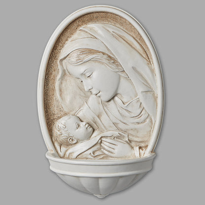 Joseph's Studio Madonna & Child Holy Water Font | Renaissance Collection