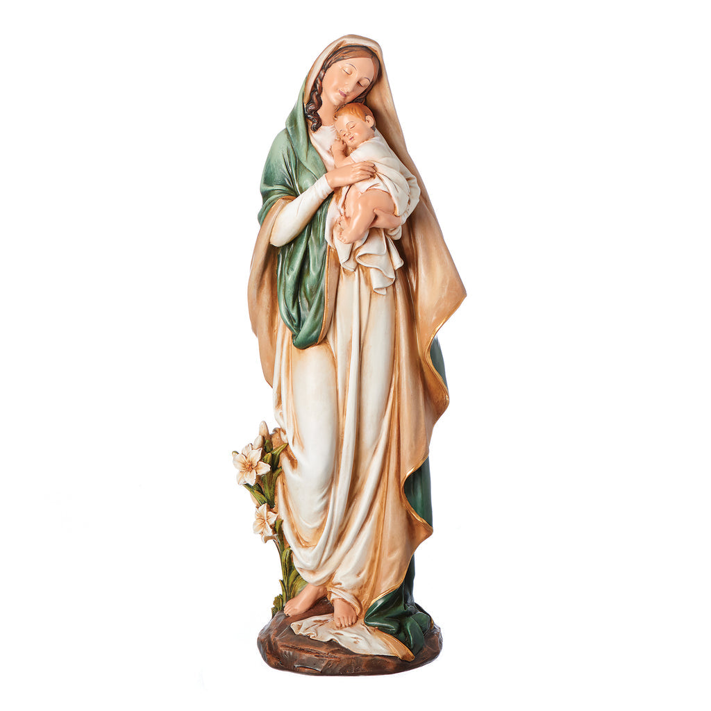 Madonna & Child Figure with Lily Accents | Renaissance Collection