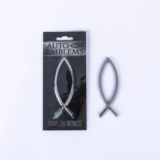 Silver Fish Auto Emblem