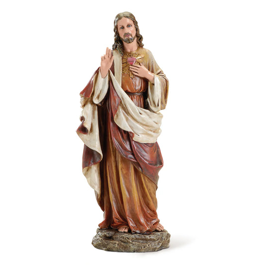 10” Sacred Heart of Jesus Statue - Renaissance Collection