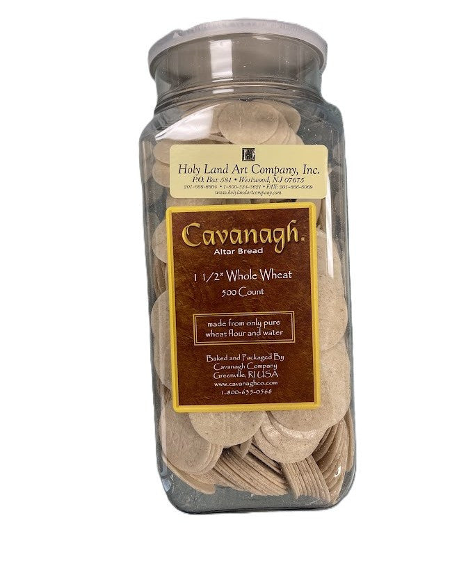 1-1/2" Whole Wheat Hosts | Plastic Container of 500
