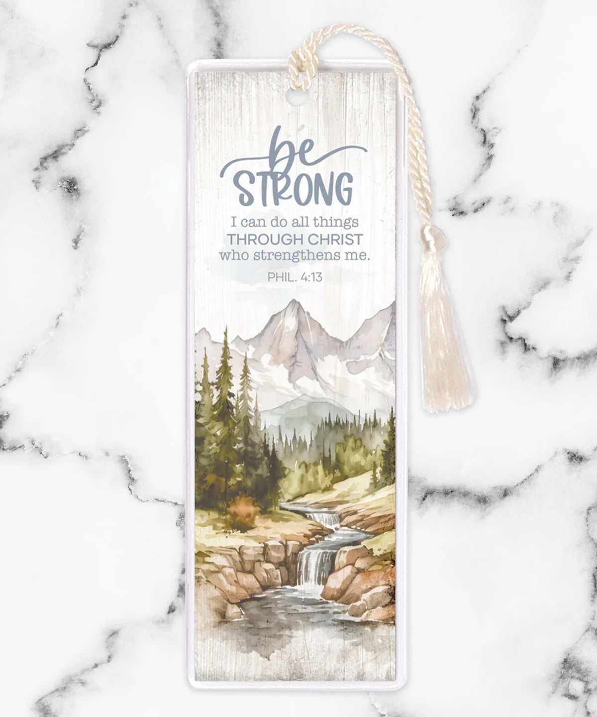 Be Strong Tasseled Bookmark
