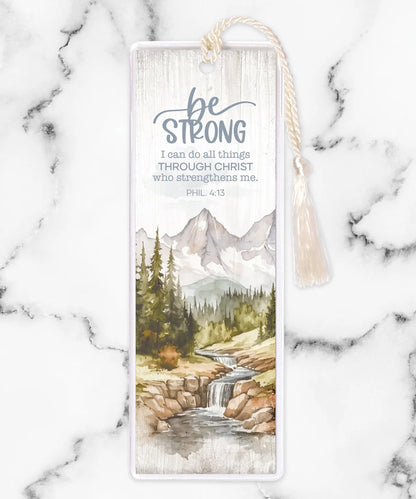 Be Strong Tasseled Bookmark