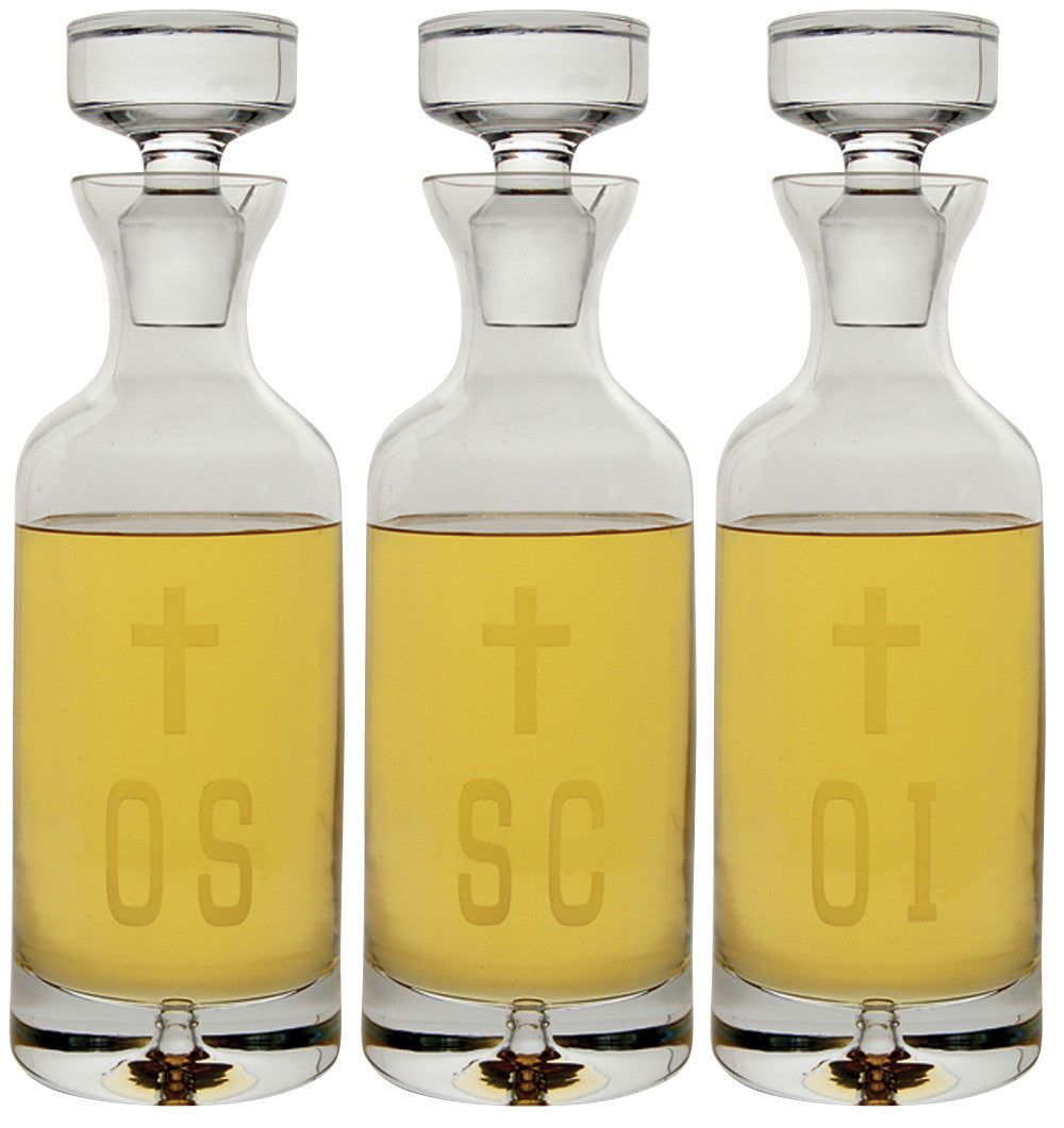 K969 Hand-Cut 32oz. Chrismal Set | 12"H