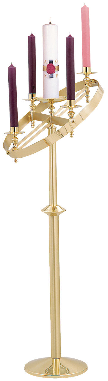 K611 Adjustable Advent Wreath | Two-Tone Finish