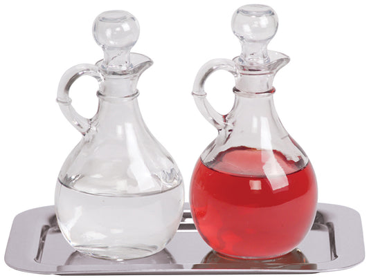 K381 Cruet Set | 6", 10oz. | Includes Tray