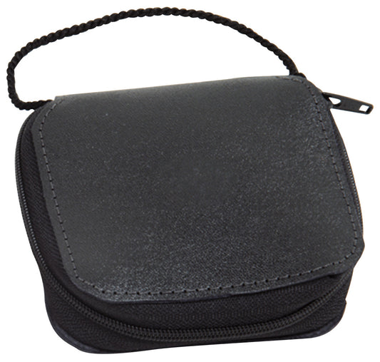 K3148 Genuine Leather Zipper Burse | Holds 4 1/4" x 4 1/2" Pyx