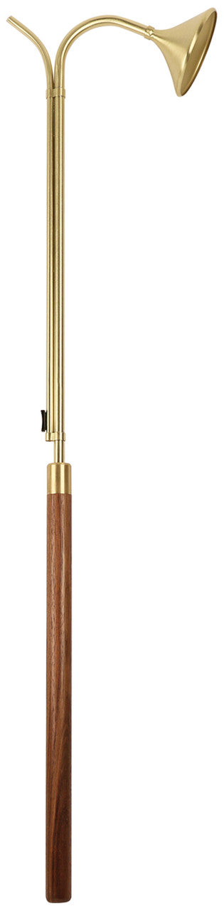 K232 Handheld Candle Lighter | 36"L | Solid Brass with Walnut Handle