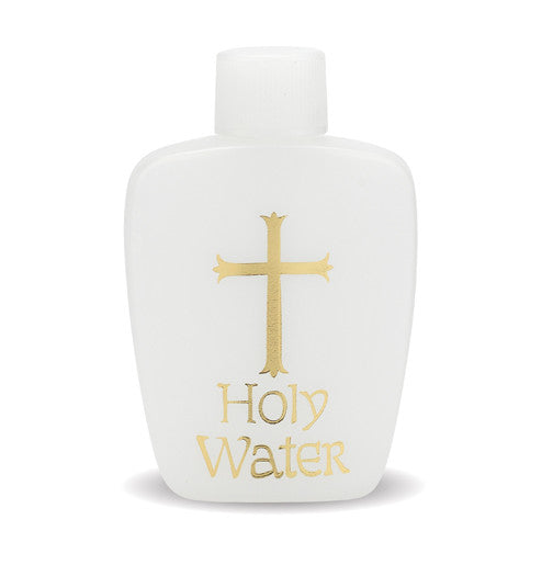 2 oz. Gold Stampled Holy Water Bottle