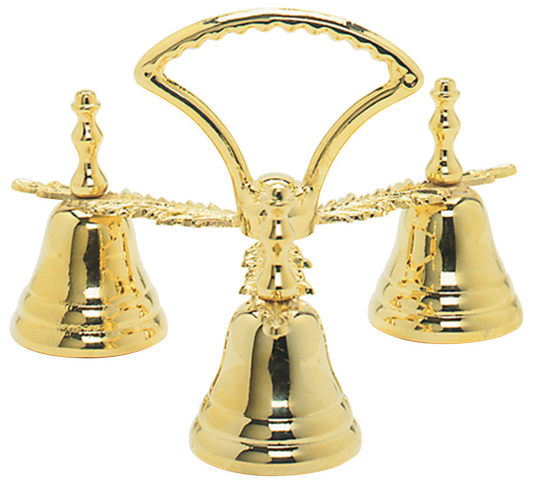 3-Bell Altar Bells | 24K Gold Plated