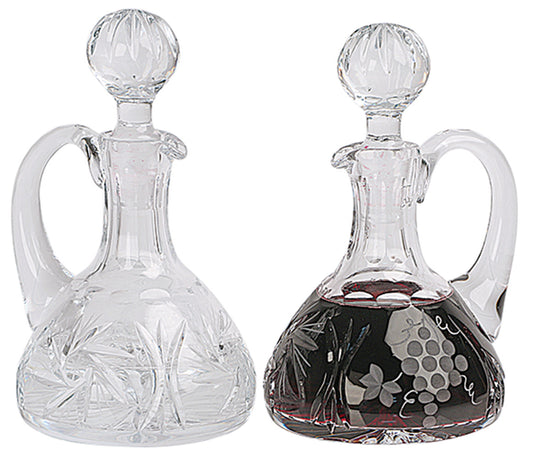 K957 Crystal Cruet Set |  6-1/4", 6oz.