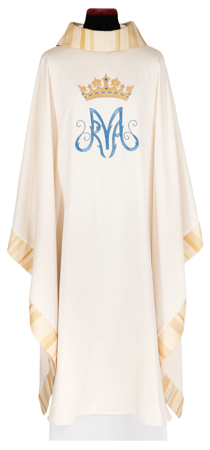 Embroidered Marian Crown Chasuble