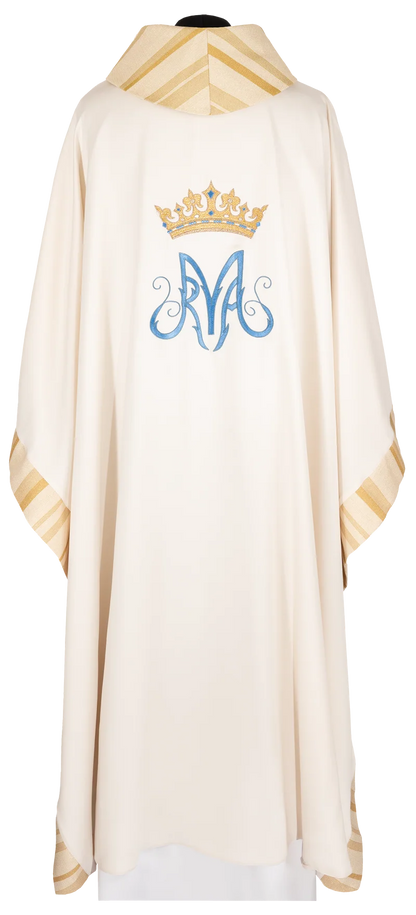 Embroidered Marian Crown Chasuble