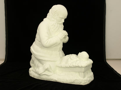 Kneeling Santa Indoor/Outdoor Statue