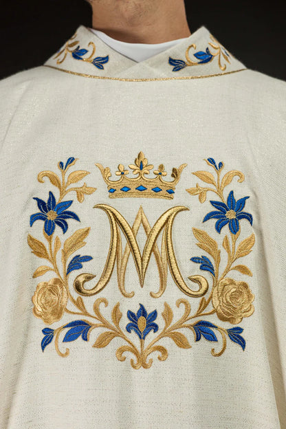 "Ave Maria" Marian Chasuble | Linen