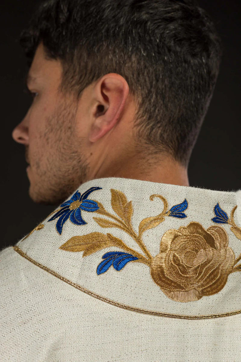 "Ave Maria" Marian Chasuble | Linen