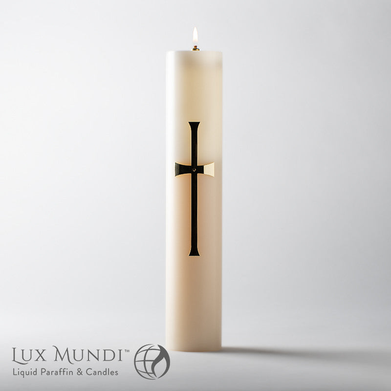 Latin Cross Oil Christ Candle