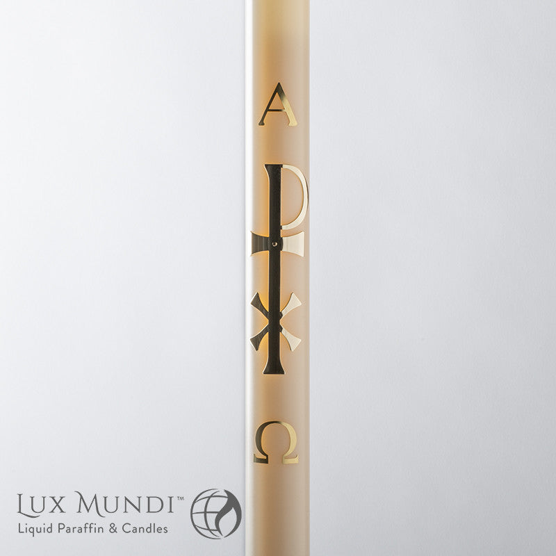 Chi Rho Oil Paschal Candle Shell | Use with Inserts | All Sizes