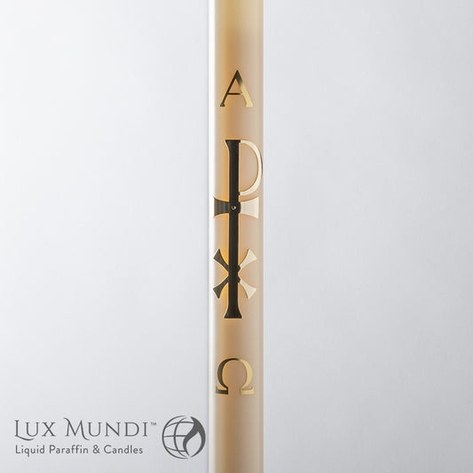 Chi Rho Oil Paschal Candle Shell | Use with Inserts | All Sizes
