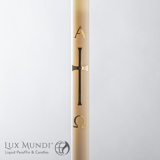 Latin Cross Oil Paschal Candle Shell | All Sizes